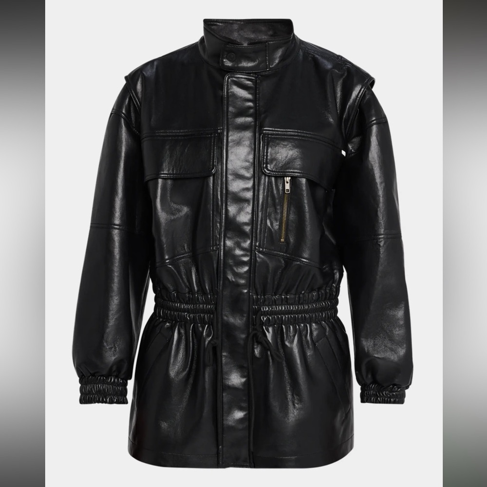 MOTHER Black Leather Jacket